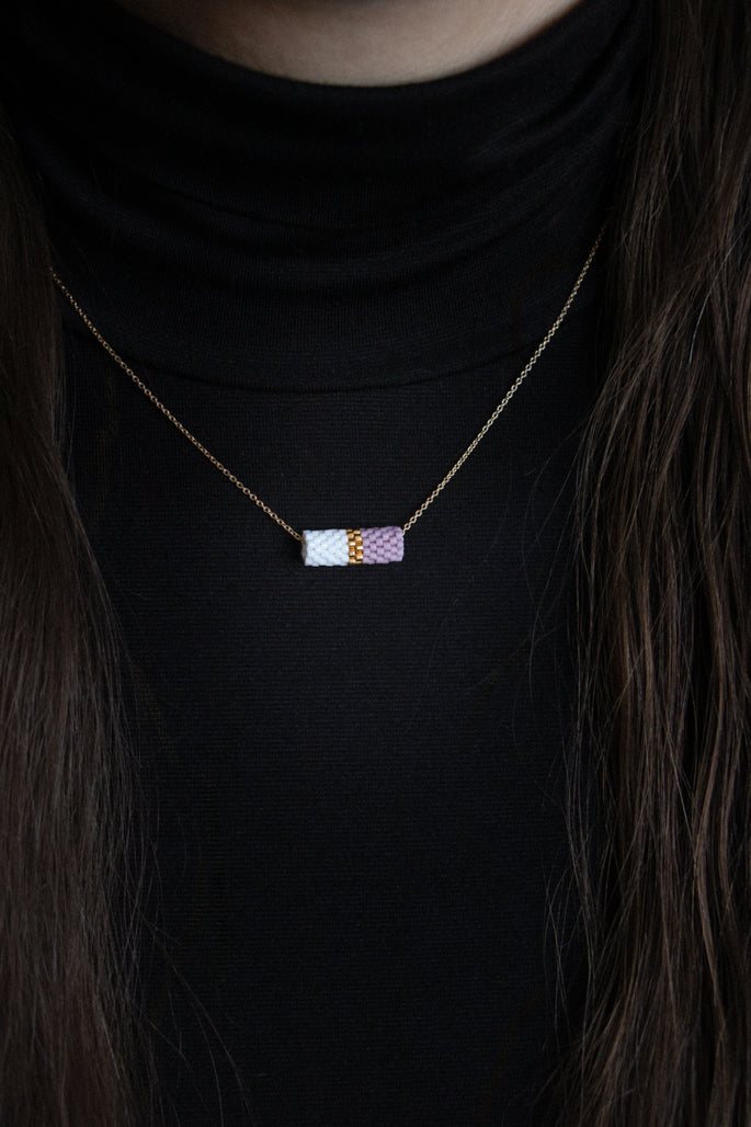 Eight Take - mini tube necklace