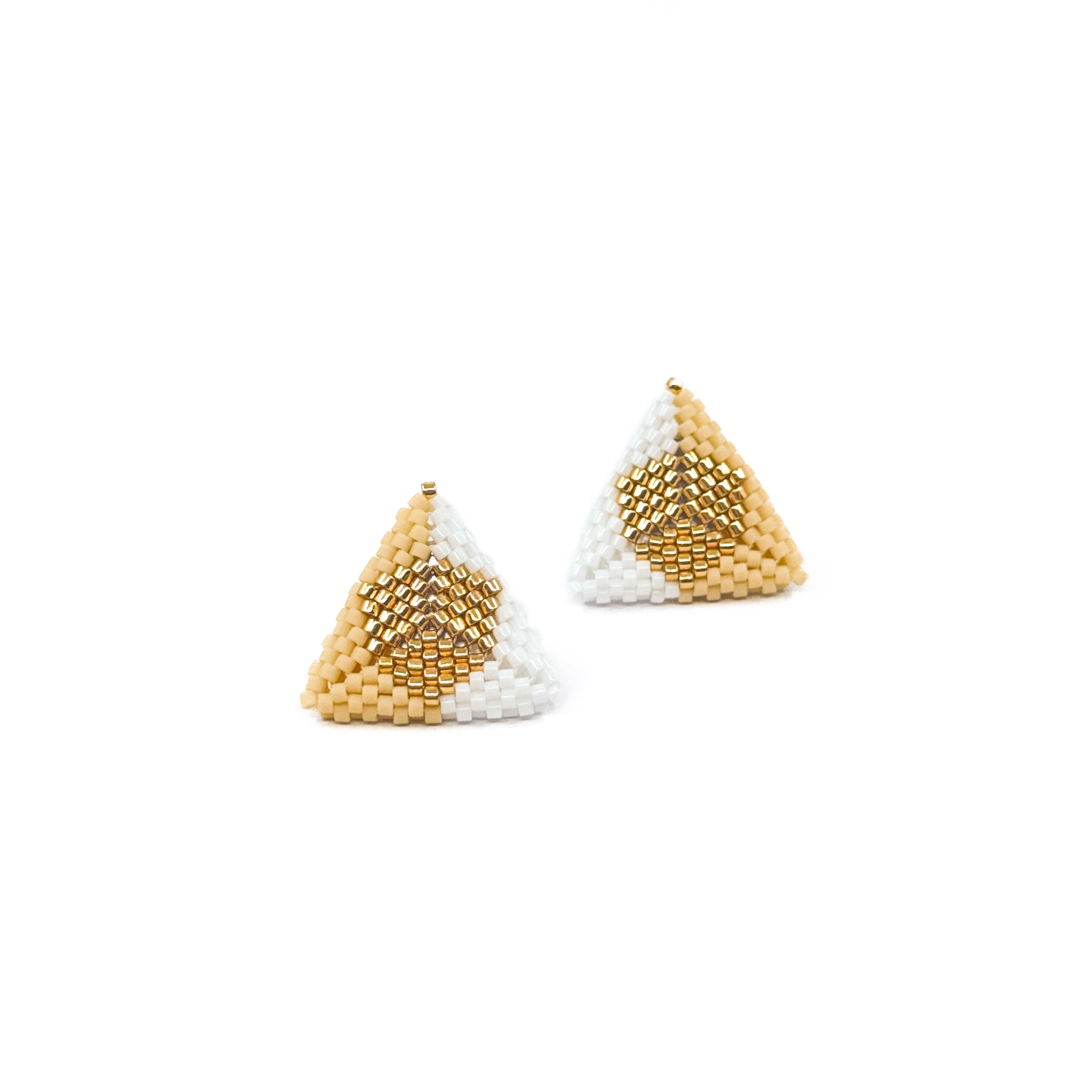 Seventh Take - midi stud or clip-on earrings