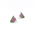 Seventh Take - midi stud or clip-on earrings