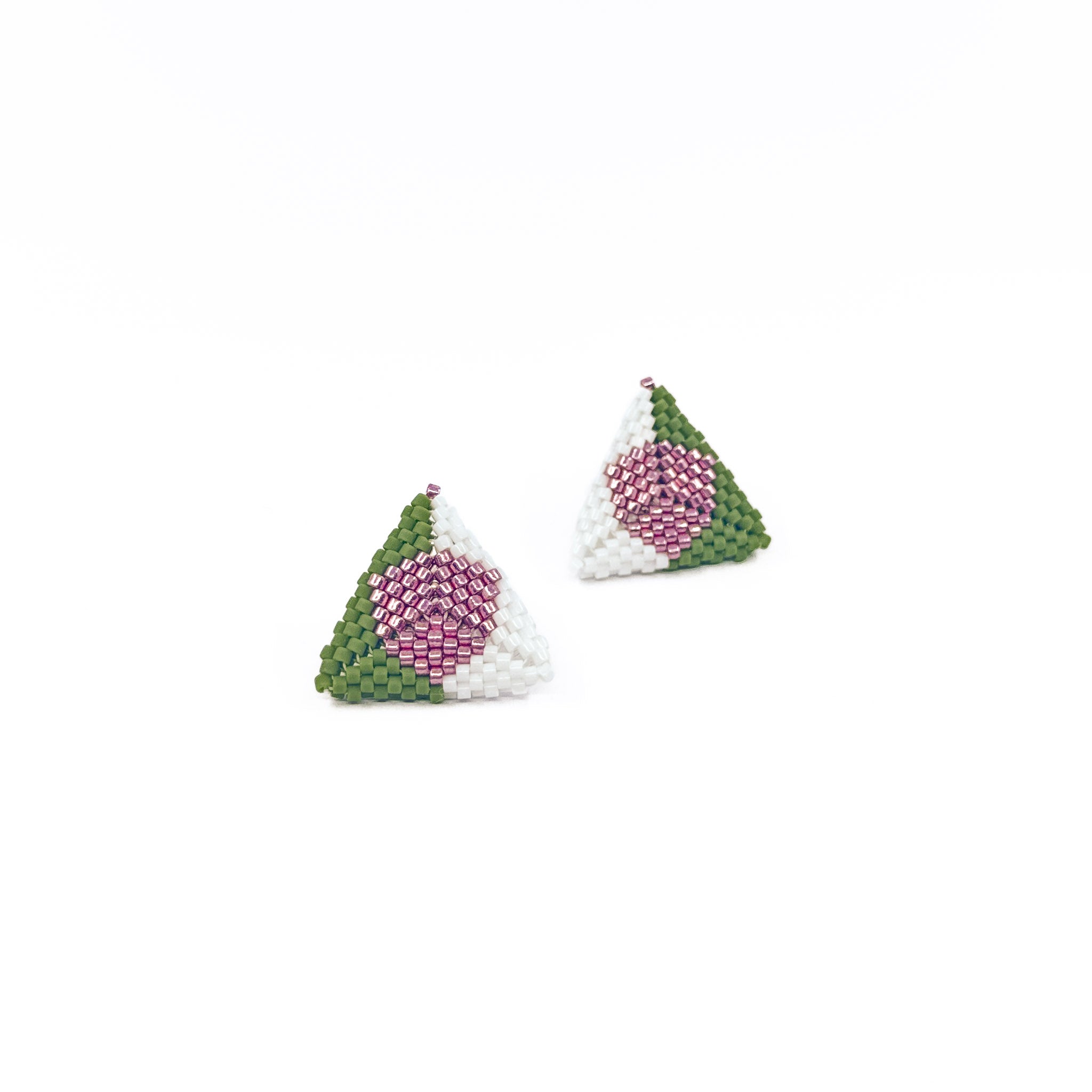 Seventh Take - midi stud or clip-on earrings