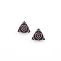 Clue - midi stud or clip-on earrings