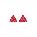 Clue - midi stud or clip-on earrings