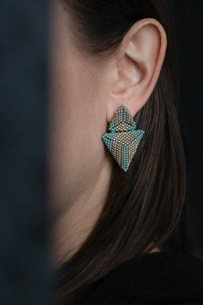 Keepsake - maxi drop or clip-on earrings